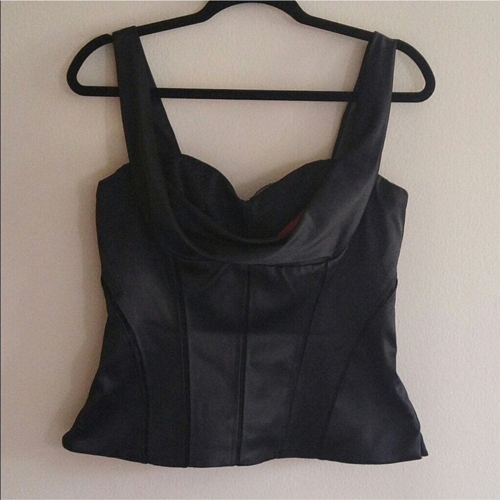WH/BM Lace and Satin Bustier